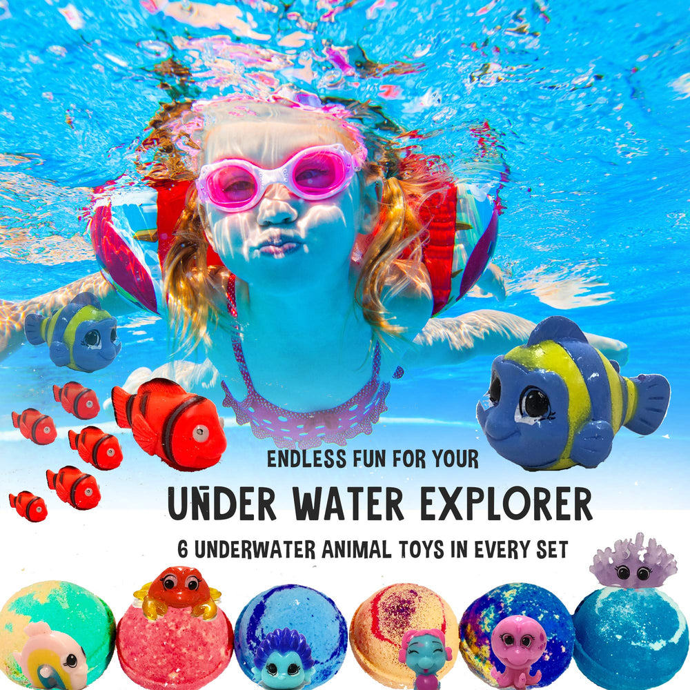 Surprise animale marine dans une boule de bain Mineral Me California.