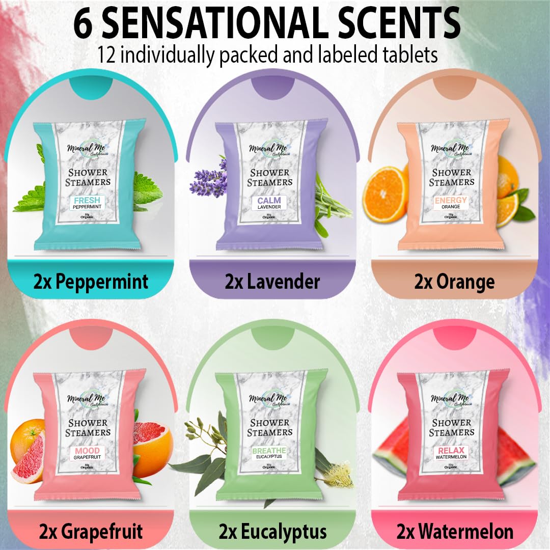 Mineral Me California rose lavender steamer, calming aroma ideal for nighttime unwinding.