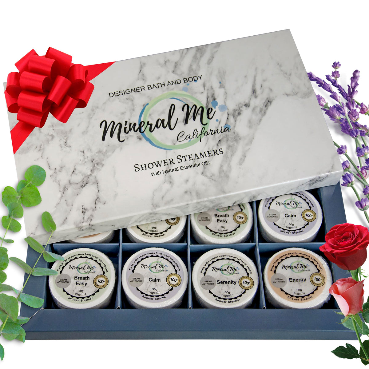 Bombe douche Mineral Me California – aromathérapie qui transforme la douche en spa.