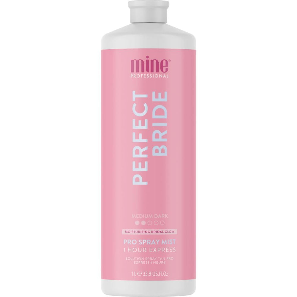 MineTan Mariee parfaite – bouteille spray, bronzage naturel et durable pour mariage.
