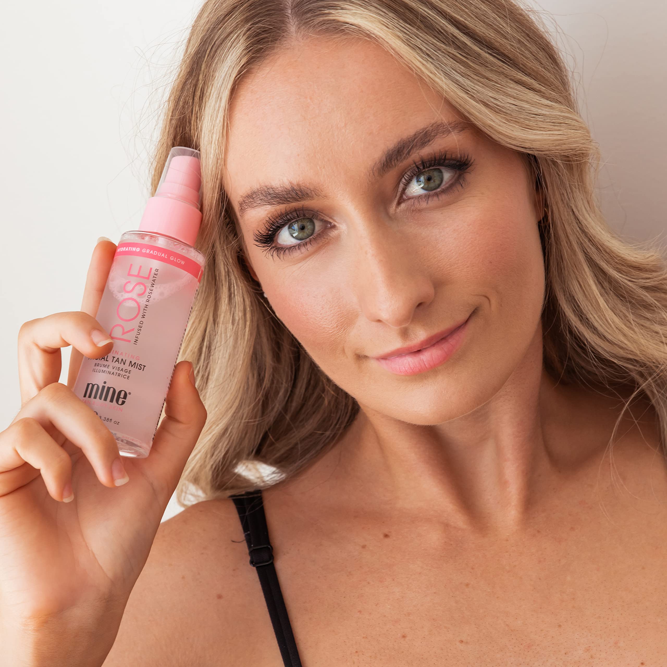 MINETAN Rose Face Tan Mist fabrique aux Etats Unis pour le visage