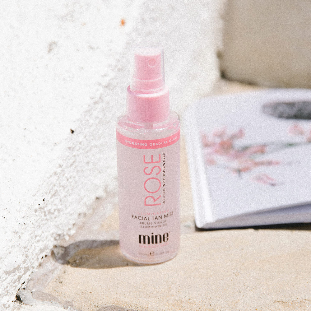 MINETAN Rose Face Tan Mist hydratation légère pour teint uniforme