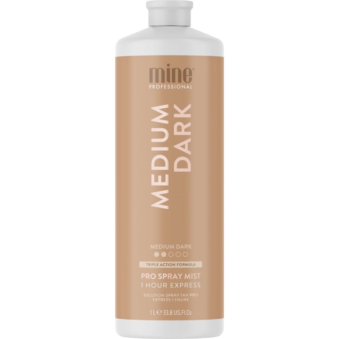 MineTan Body.Skin, spray tan moyen-sombre: bronzage subtil et lumineux.