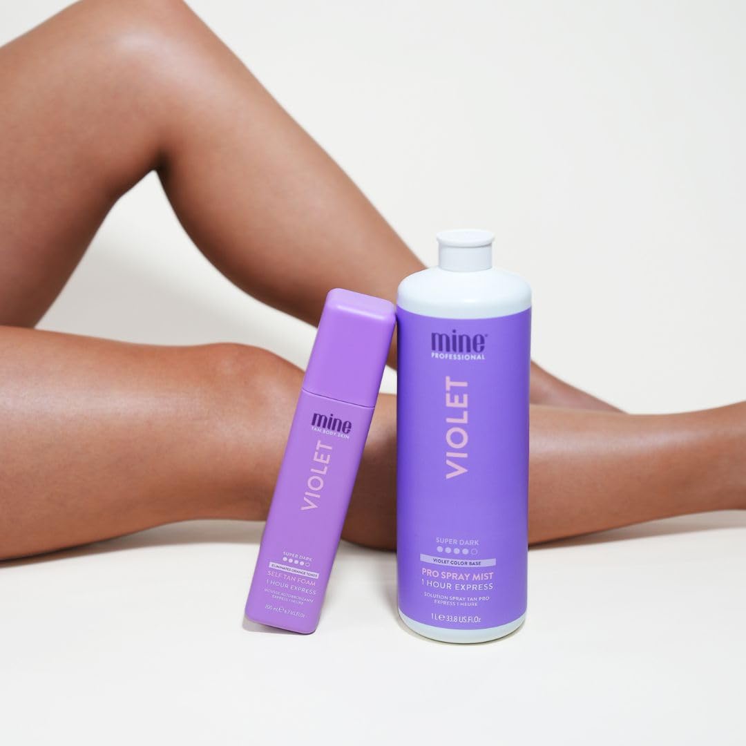 MineTan Violet – sans parabènes offre un rituel sûr d’application.