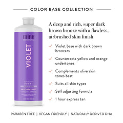 MineTan Violet – teinte-brune-foncee pour un fini naturellement profond.
