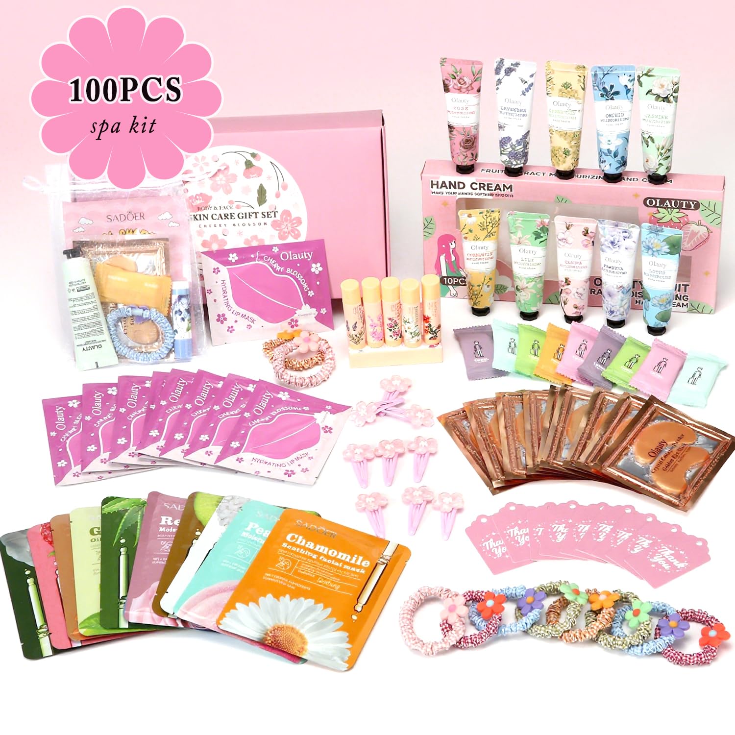 Miniling spa kit pinces cheveux compactes pour attacher rapidement les cheveux.