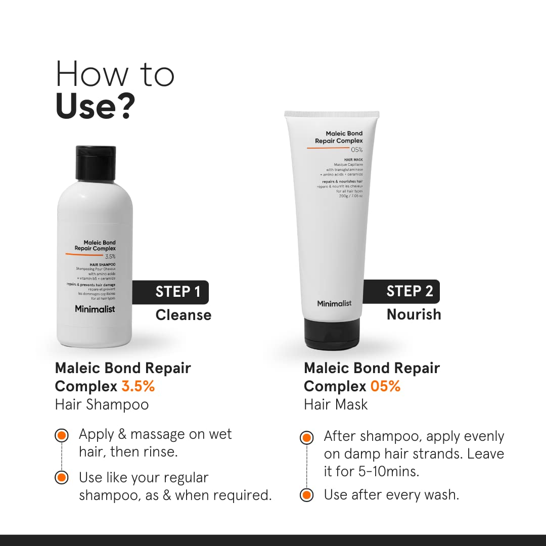 Masque Minimalist, formule sans fragrance et sans silicone, soin plus pur.