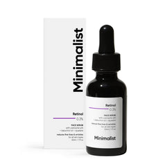 Sérum Minimalist en bouteille pompe UV pour une application précise.
