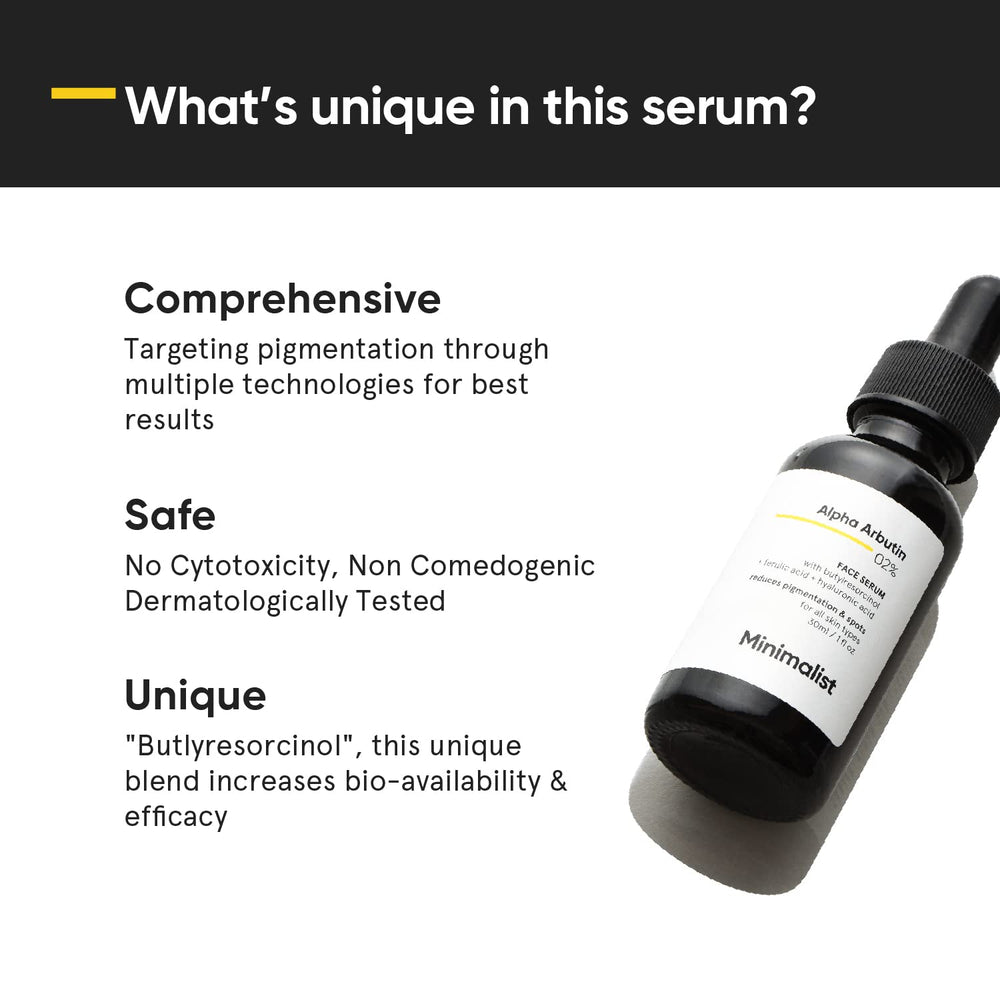 Minimalist Sérum, texture légère et absorption rapide sur la peau.
