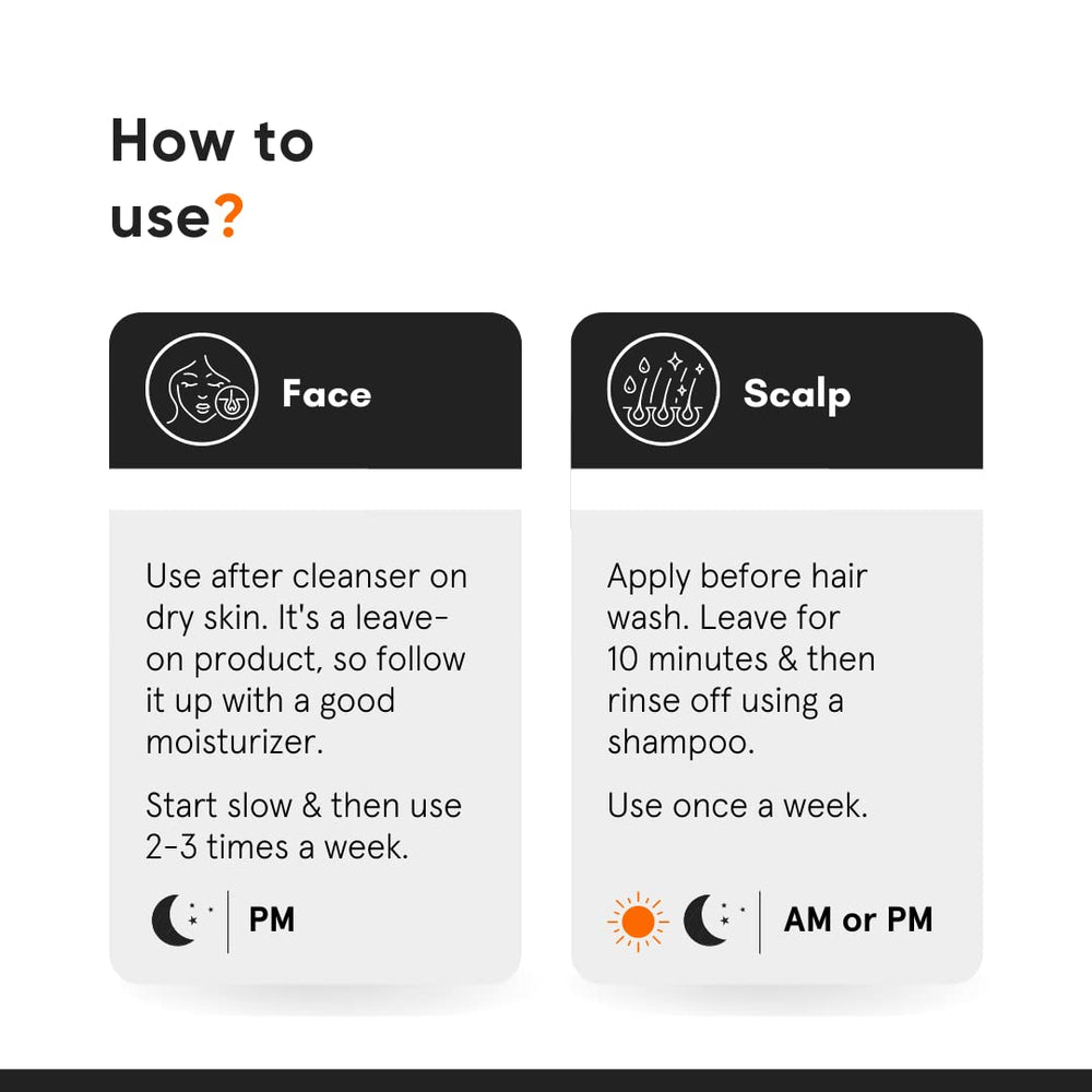 Application visage avec le tonique Minimalist, absorption rapide.