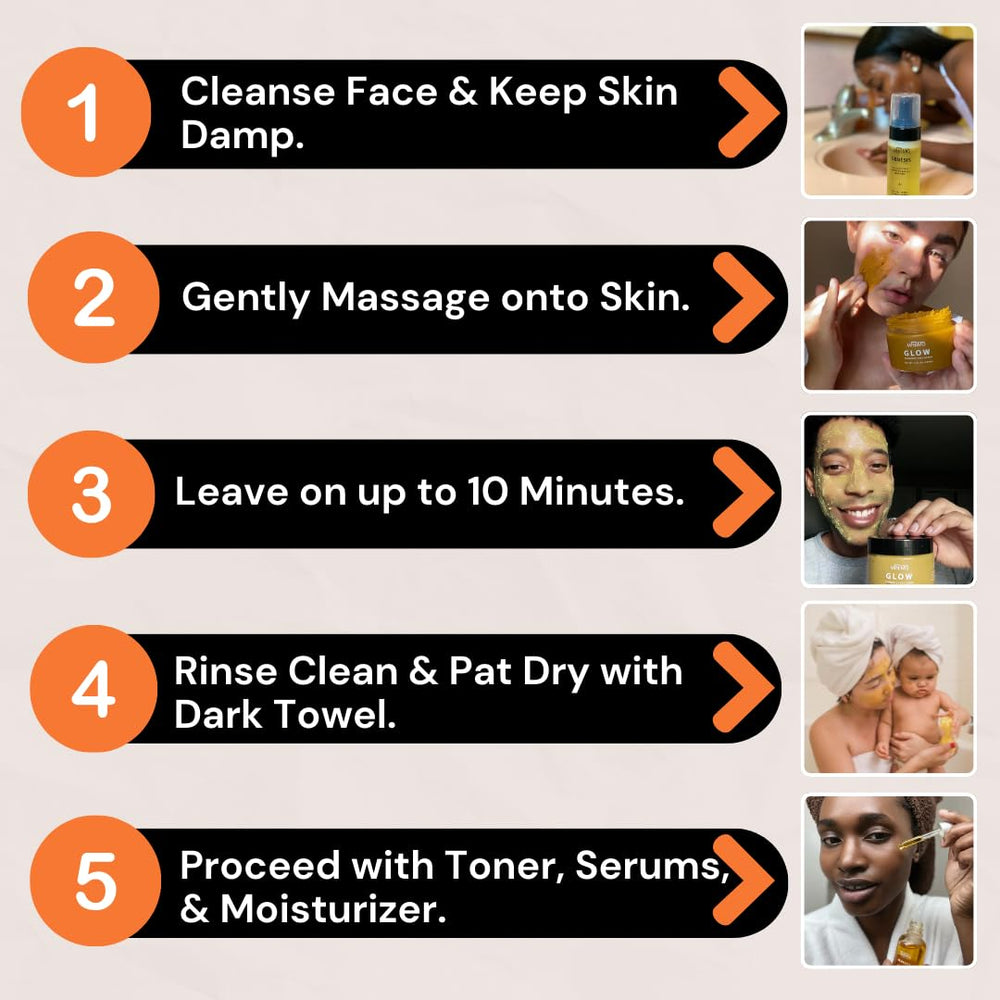 Emballage Minimo Glow avec applicateur cœur, pratique et élégant pour votre routine soin.