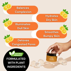 Texture exfoliante légère du gommage Minimo Glow pour peau douce et lumineuse.