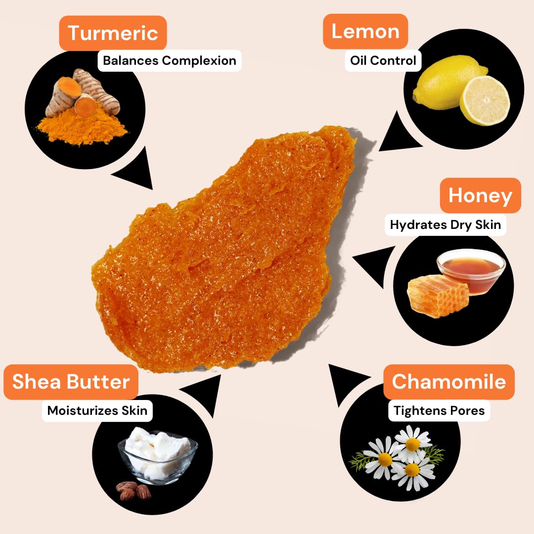 Miel de Manuka cru et curcuma dans Minimo Glow, expérience sensorielle réconfortante.