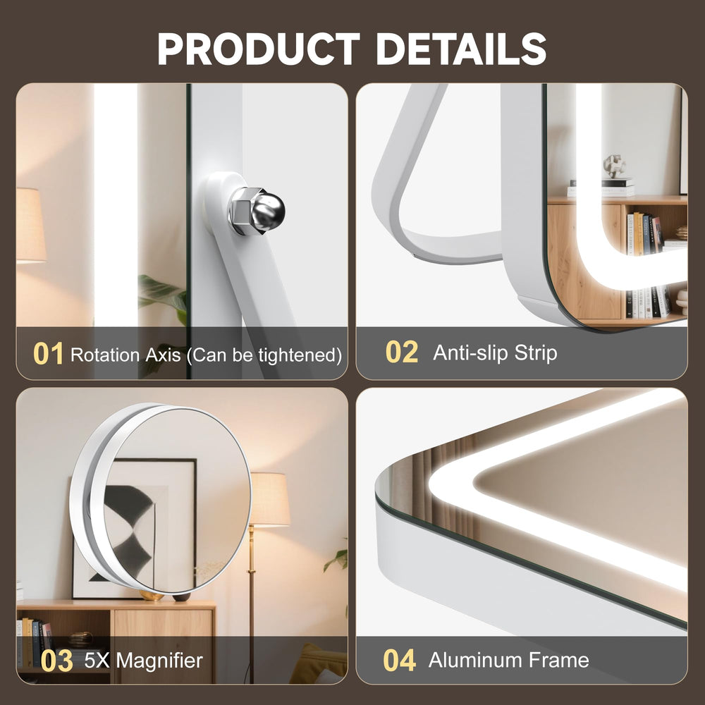 Miroir MINISO s'incline et tourne pour angle parfait