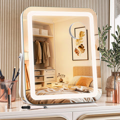 Miroir vanité MINISO avec éclairage LED pour un maquillage précis.