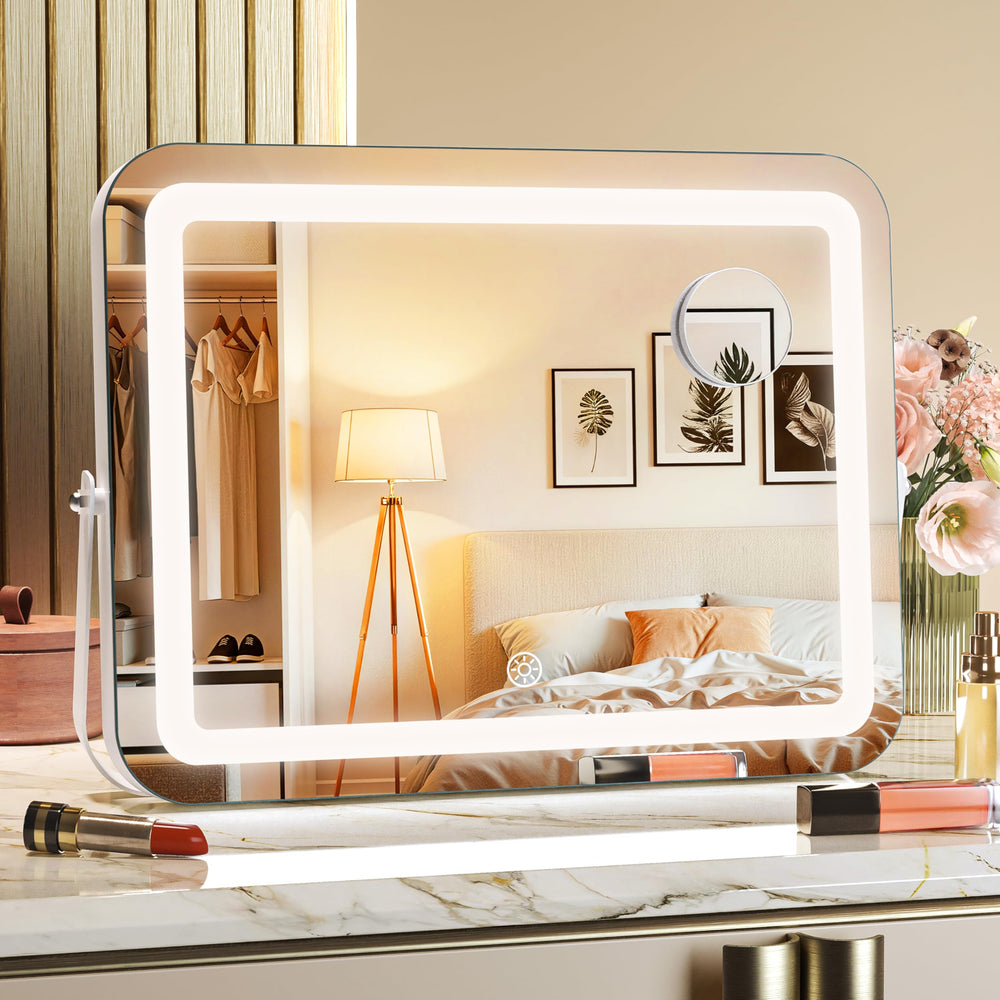 Miroir MINISO avec éclairage DEL intégré pour un maquillage précis