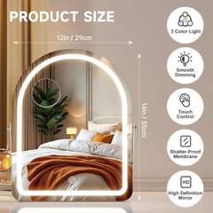 Miroir MINISO Vanité avec lumière à 3 couleurs pour s’adapter à votre maquillage.