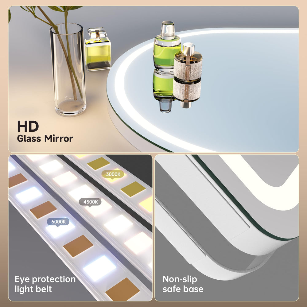 Lentille grossissement 10x magnétique du miroir MINISO Vanité, détachable.