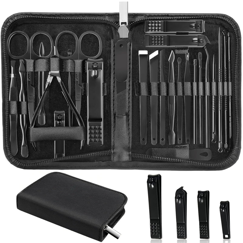 Coffret MINKINH Manucure 26 pièces dans son étui luxe, prêt pour votre routine à domicile