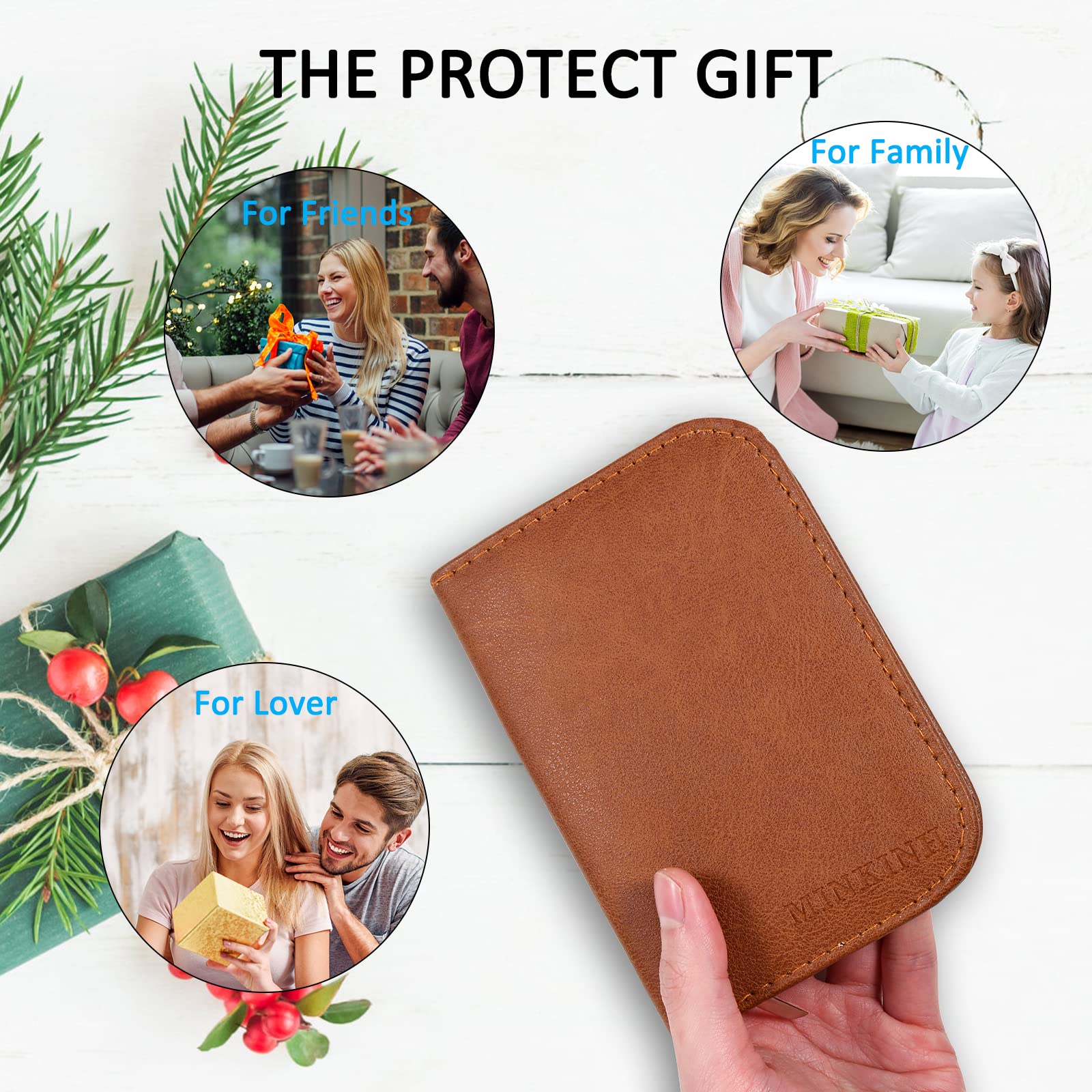 Etui cuir luxe MINKINH brun pour ranger le kit.