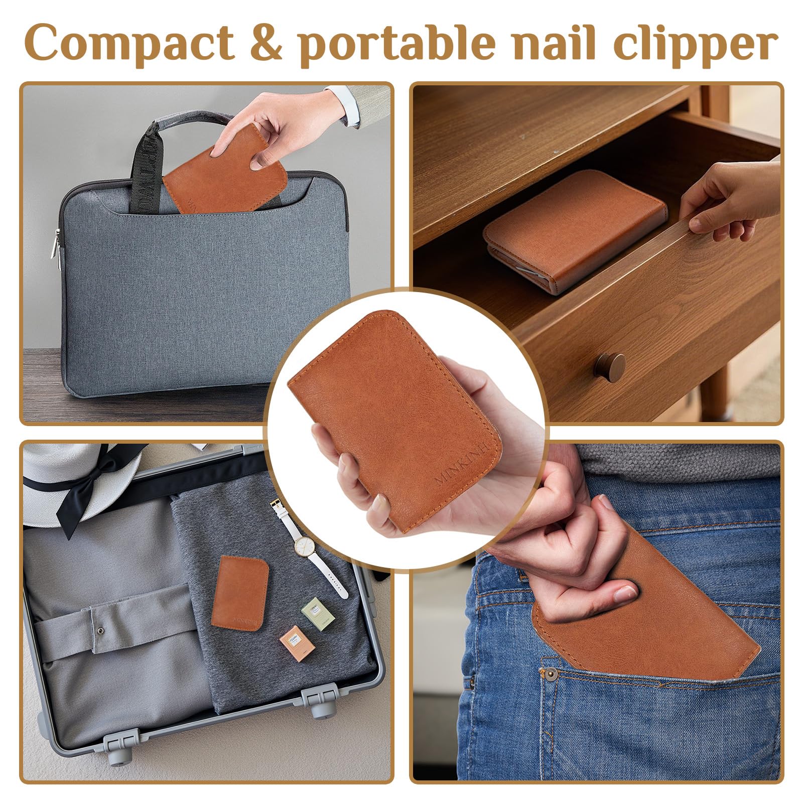 Trousse voyage MINKINH, kit compact à emporter.