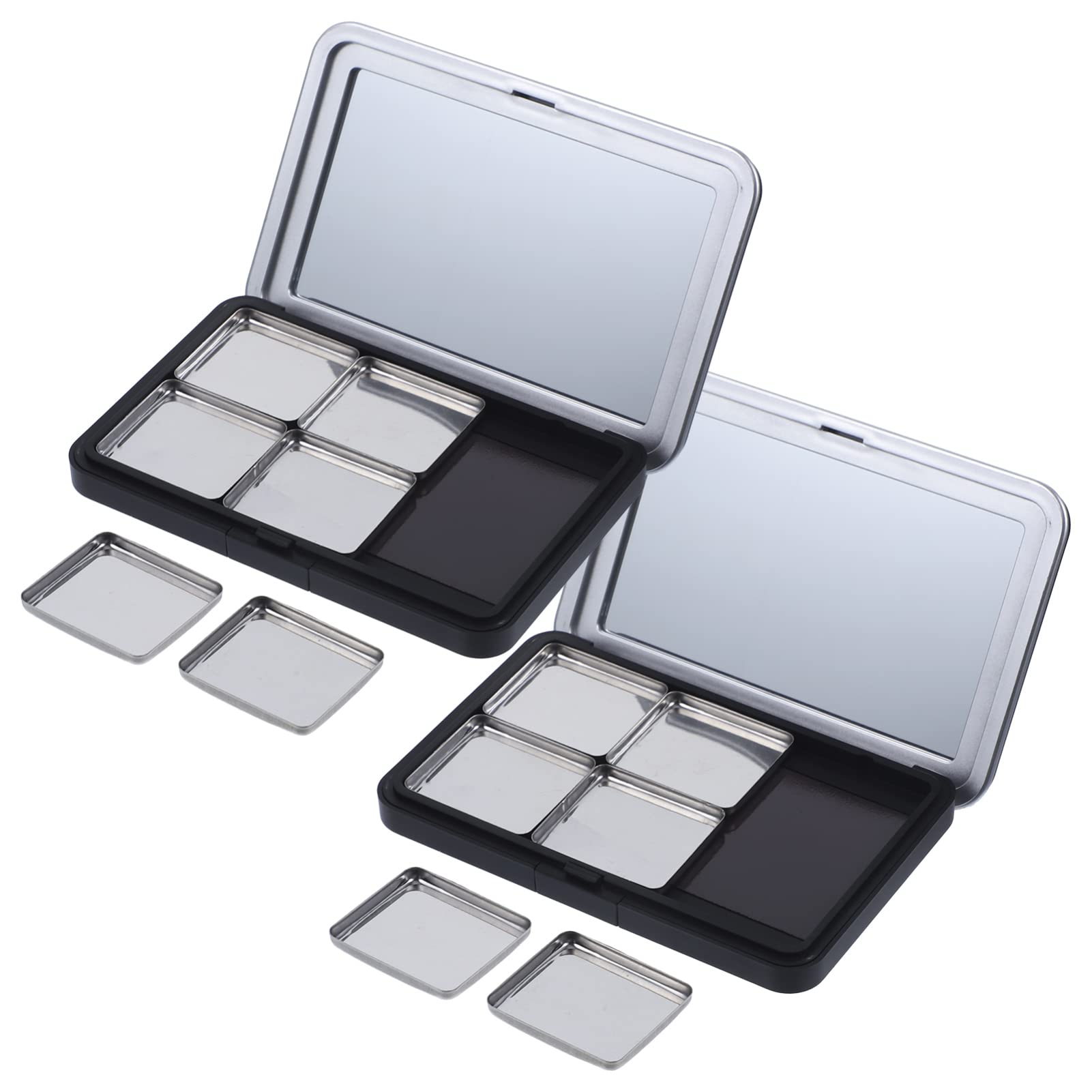 Palette Minkissy yeux vide avec miroir, pratique pour retouches en déplacement.