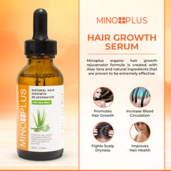 MINO PLUS sérum aloe vera ingrédients naturels pour nourrir les cheveux.