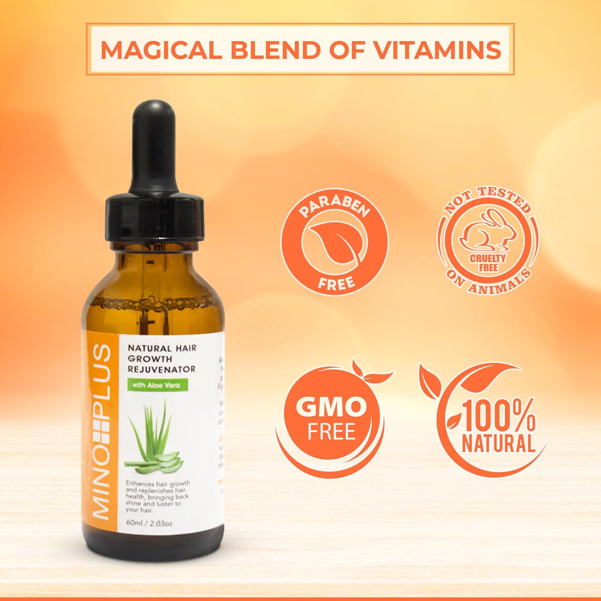 MINO PLUS sérum quotidien pour cheveux fins et perte légère.