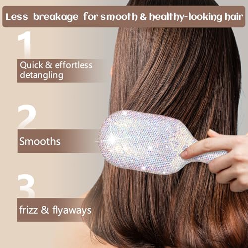 Brosse Minovel démêlage-douceur-cheveux pour douceur sans tiraillement.