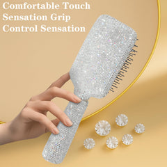 Brosse MInovel design strass éclat visuel luxueux