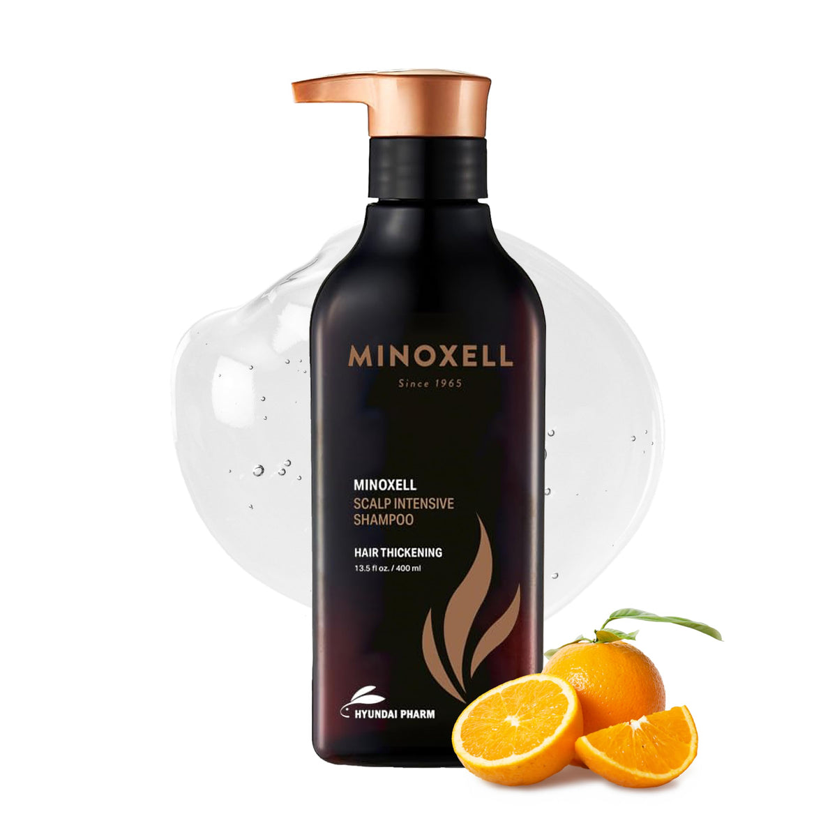 MINOXELL Shampoing boutine visible, usage quotidien pour cuir chevelu équilibré et cheveux plus épais