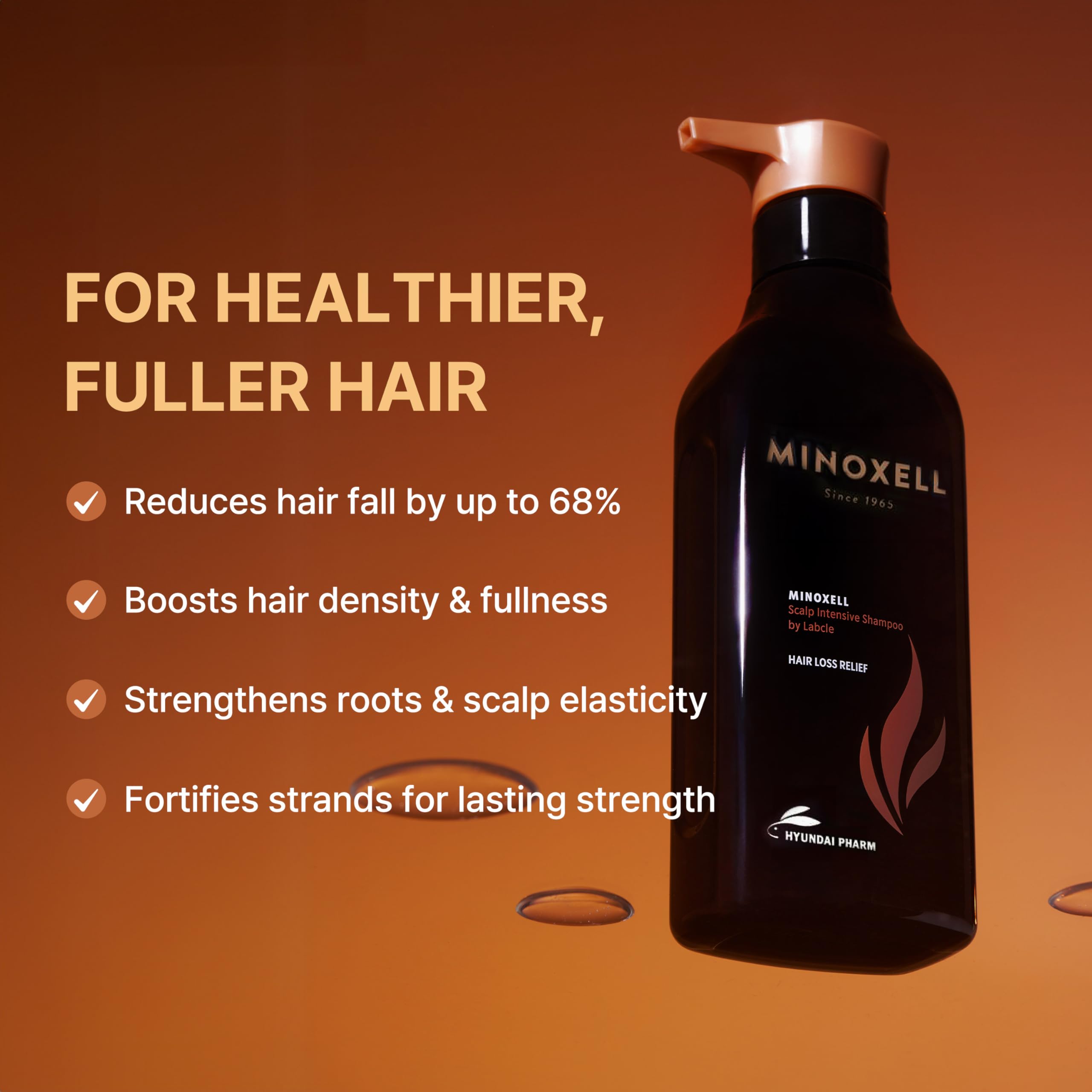 Texture mousse crèmeuse du Shampoing MINOXELL pour un nettoyage agréable