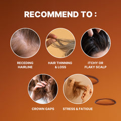 Action de nettoyage en profondeur sur le cuir chevelu avec MINOXELL Shampoing