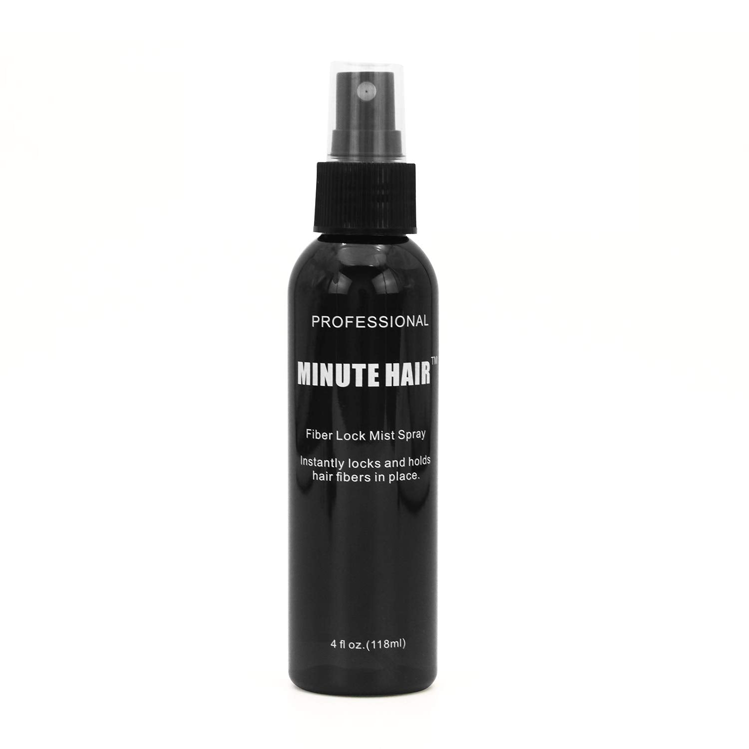 Minute Hair fixateur fibres — bouteille prête à une fixation discrète.