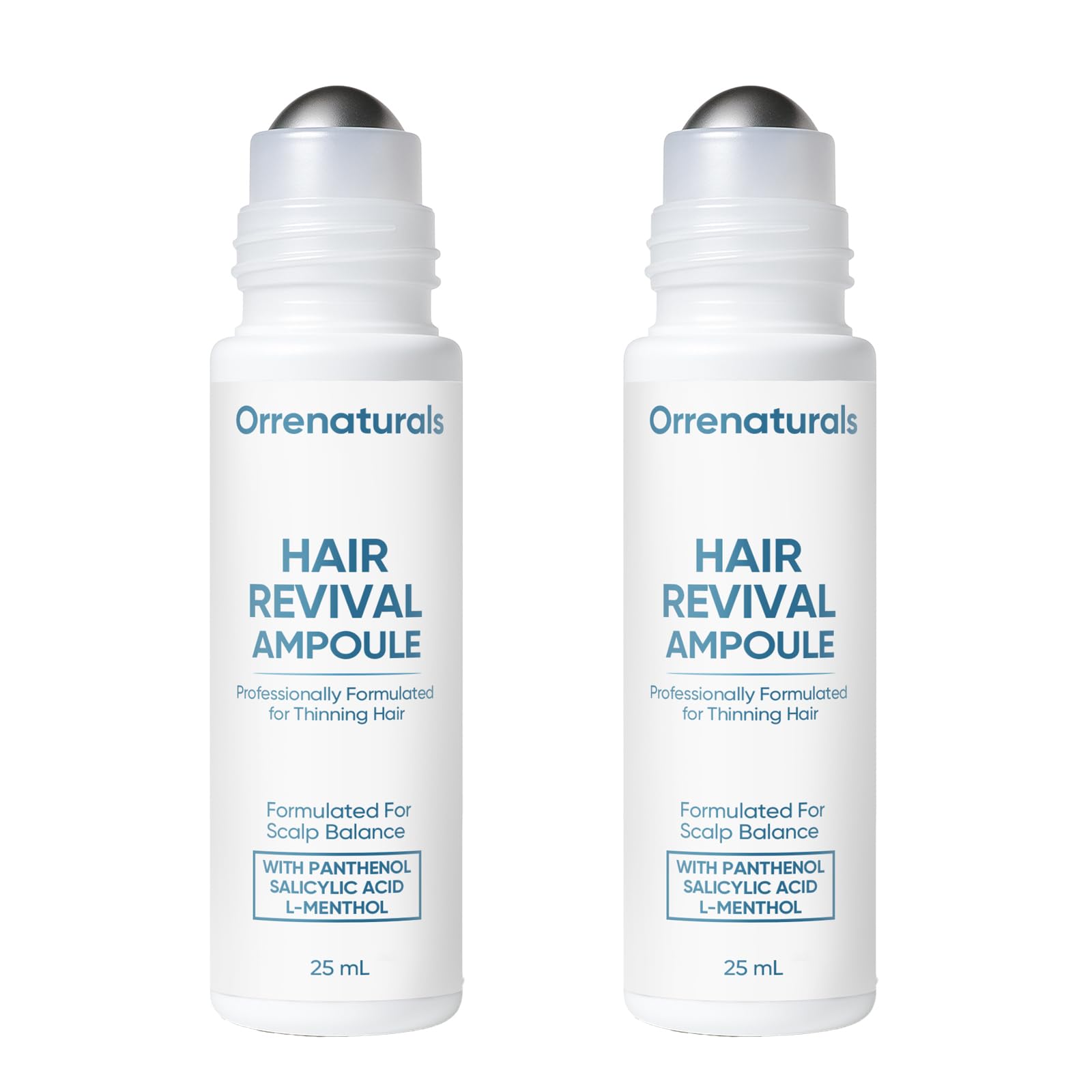 Minyang Orrnaturals ampoule-renouvellement-cheveux avec pompe pour une application ciblée cuir chevelu.