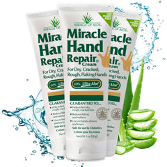 Miracle d'Aloe crème mains sèches, bouteille 1 oz, hydratation rapide
