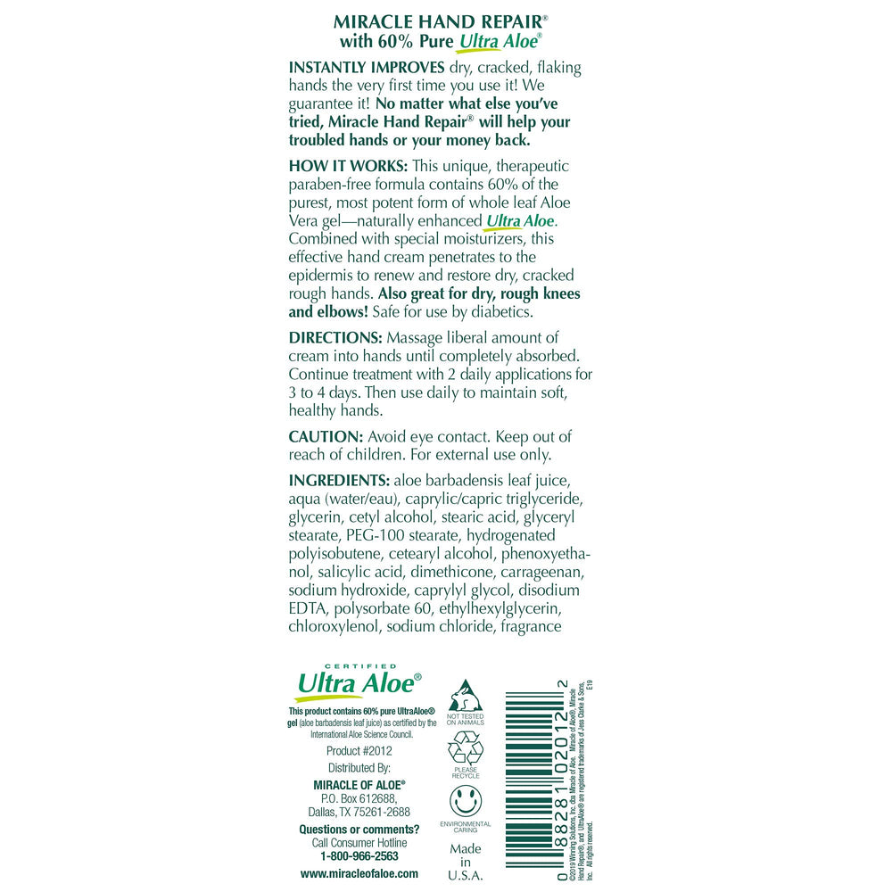 Miracle d’Aloe Texture-crème-pieds: soin ciblé pour les pieds fatigués et secs.