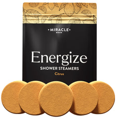 Miracle Made tablettes-douche citrus-menthe, détente instantanée pendant la douche.