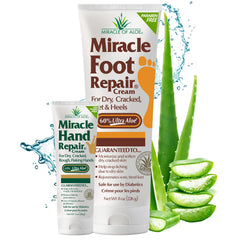 Marque Miracle of Aloe Crème Pied 8oz emballage prêt pour routine hydratante