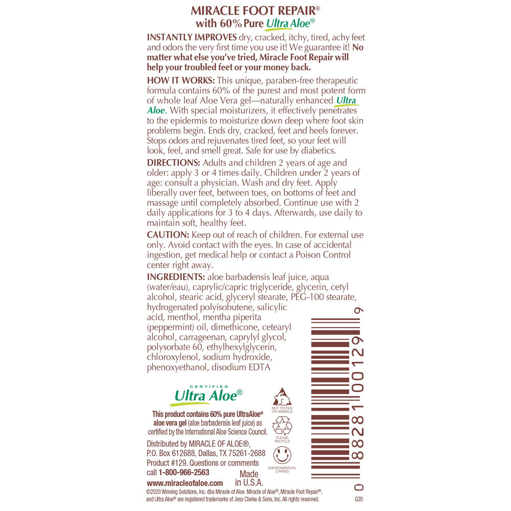 Miracle of Aloe parfum-leger 1oz : parfum discret et agréable.