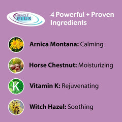 Miracle Plus Arnica crème hydratation peau – texture agréable et soin quotidien.