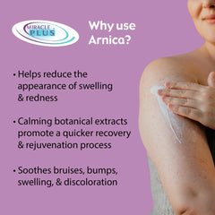Miracle Plus Arnica gel – ecchymoses et circulation potentielle, réduction légère du gonflement.