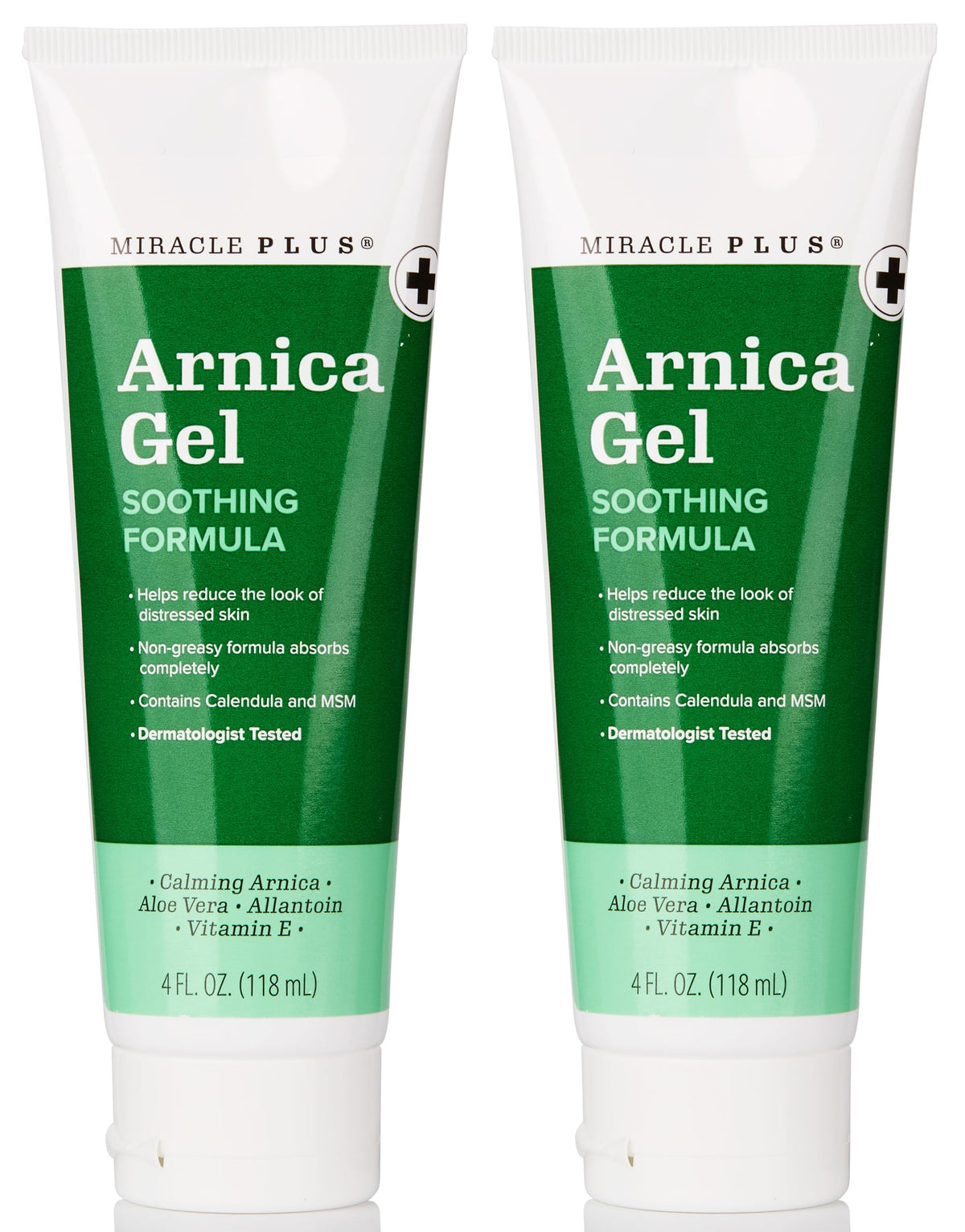 Miracle Plus Gel d’arnica pour ecchymoses, apaisement rapide.