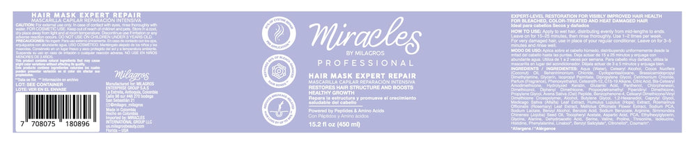 Packaging premium Miracles By Milagros - expérience spa à la maison.