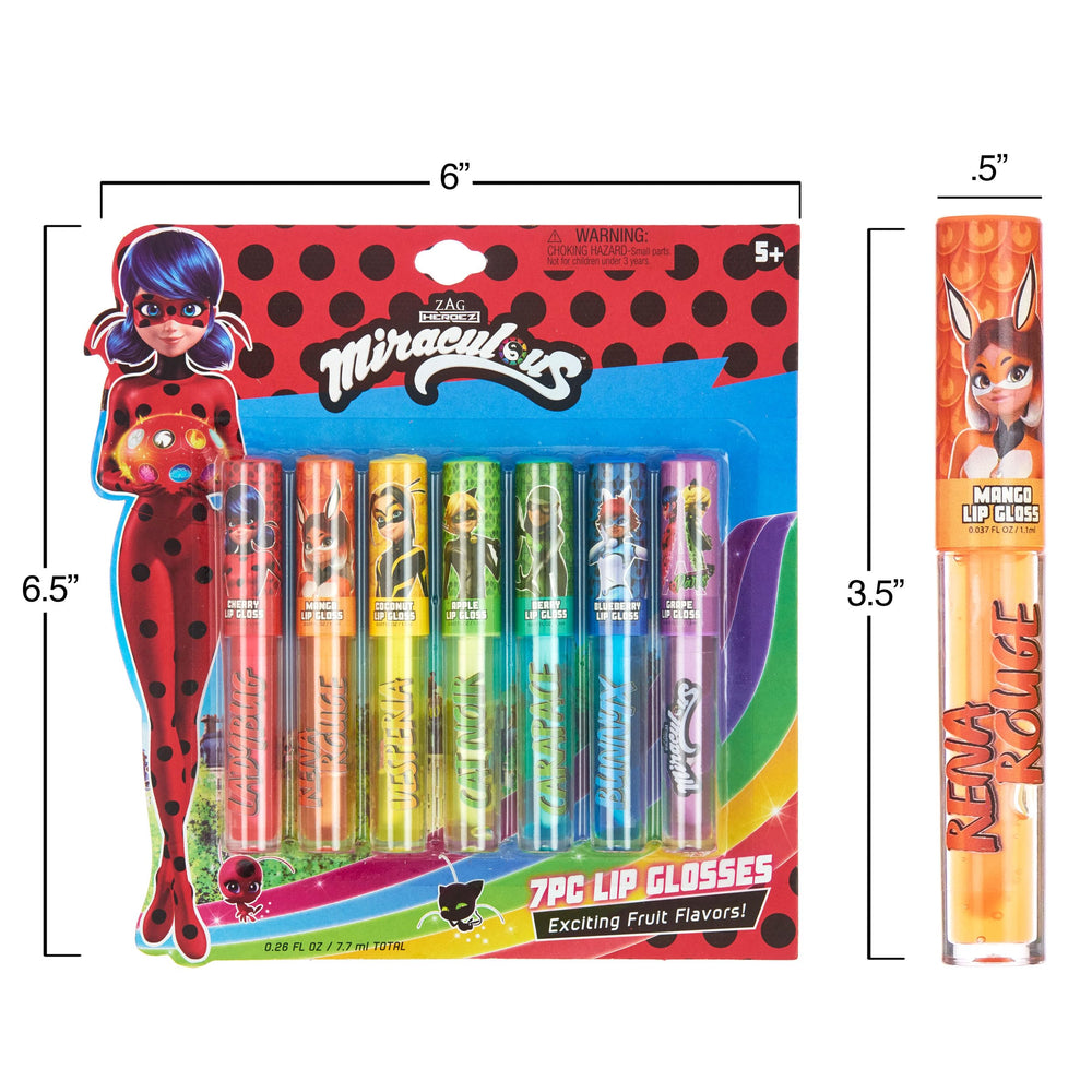 Saveur myrtille Miraculous gloss lèvres, éclat frais et tenue légère.