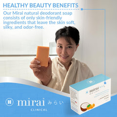 Mirai Texture Savon Douce, mousse onctueuse qui nourrit sans dessécher.