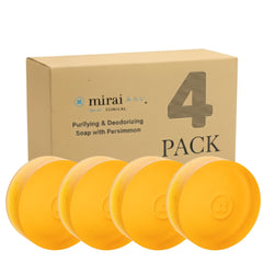 Mirai Persimmon savonne le corps et neutralise l'odeur Nonenal pour une fraîcheur durable.