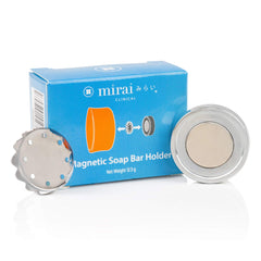 Texture naturelle du savon Mirai Persimmon pour une peau douce et hydratée.