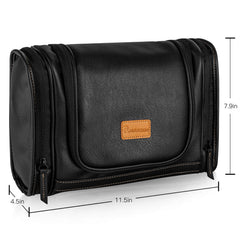 MIRASON Trousse Toilettes Cuir Impermeable Intérieure, résistante et facile à nettoyer.