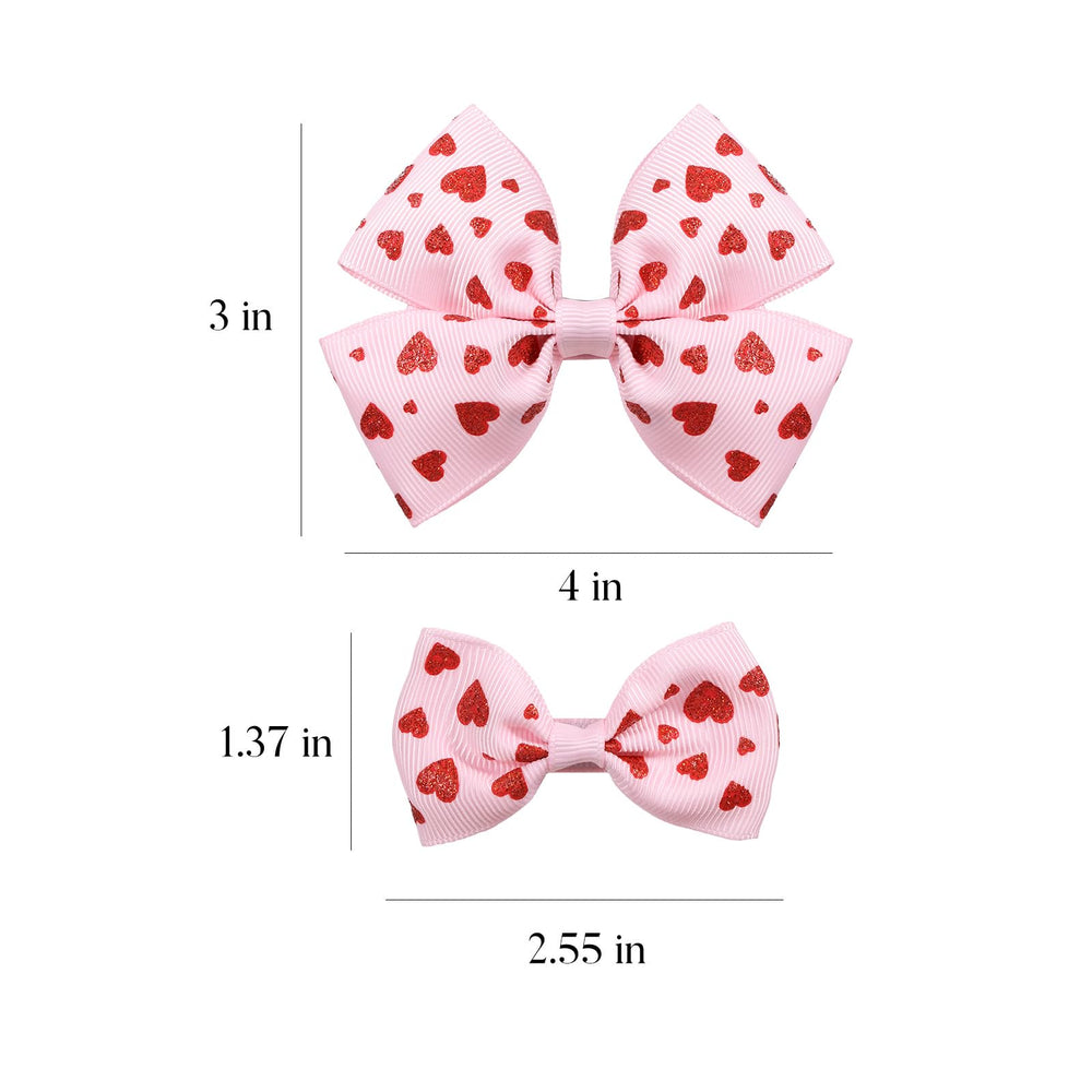 Barrettes Miroksh cœur rouge comme cadeau, parfait pour filles et femmes lors d’occasions.